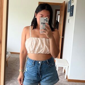 Wild Fable Striped Crop Top Size Medium